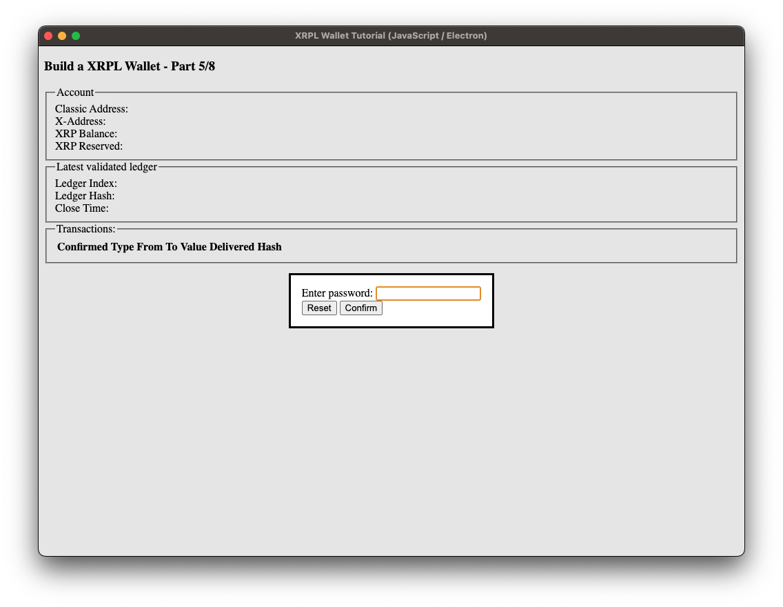 Screenshot: Step 5, use salted password