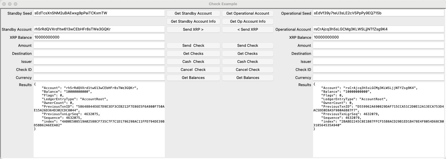 Form with New Accounts