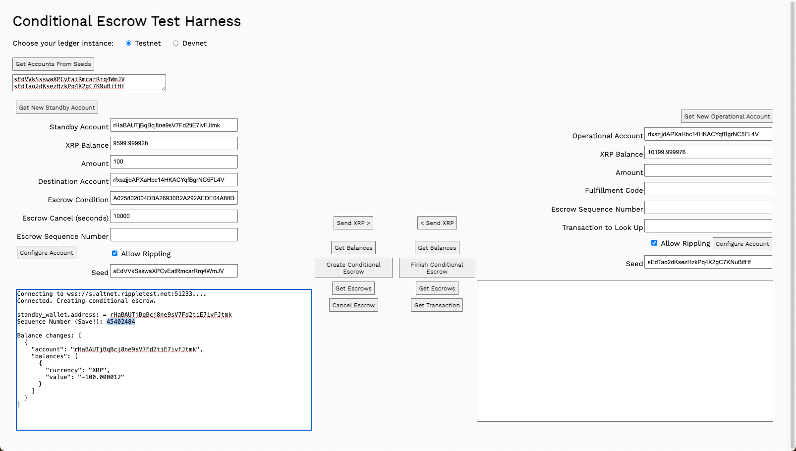 Created Escrow Transaction