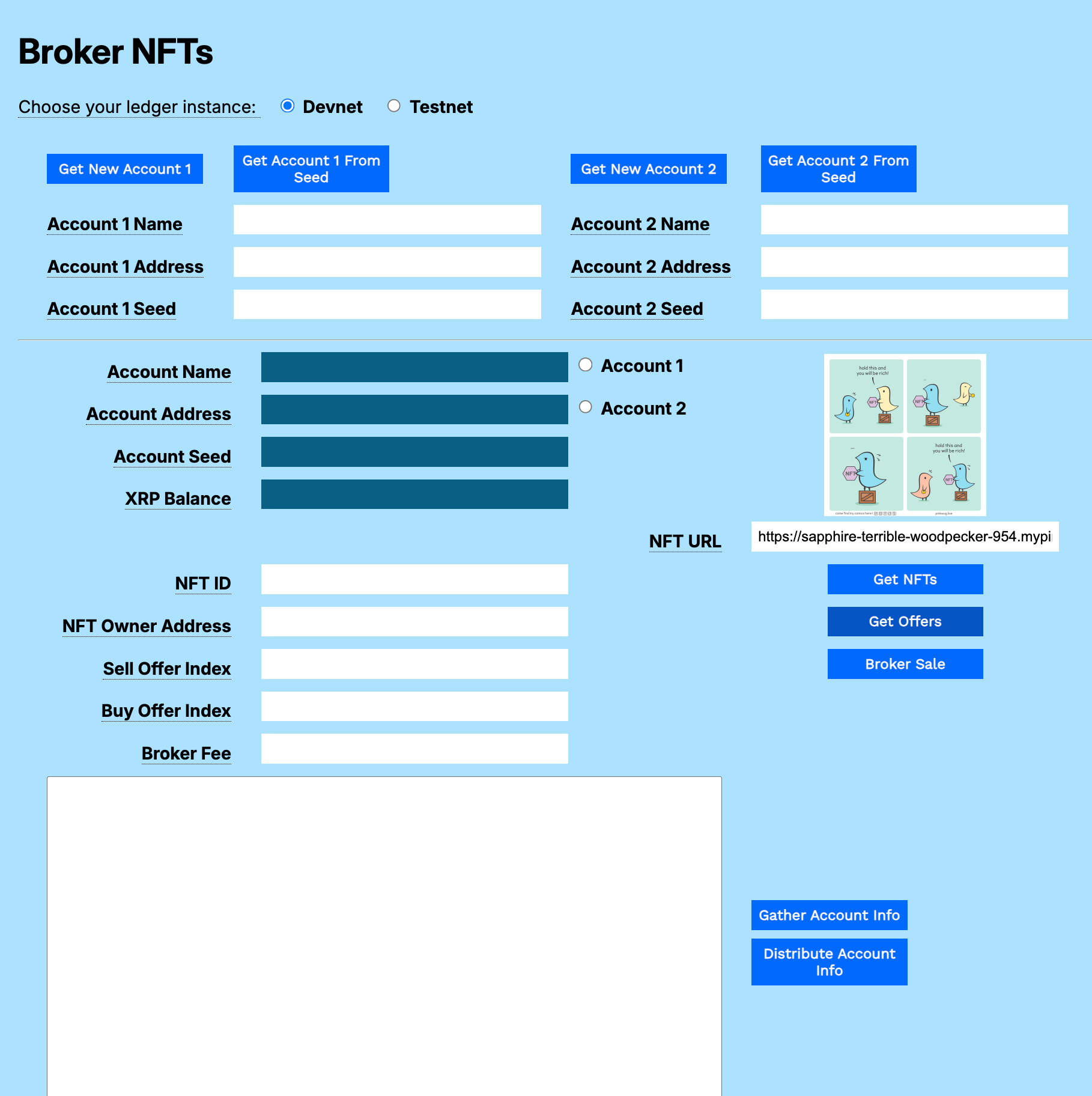 Broker Account form