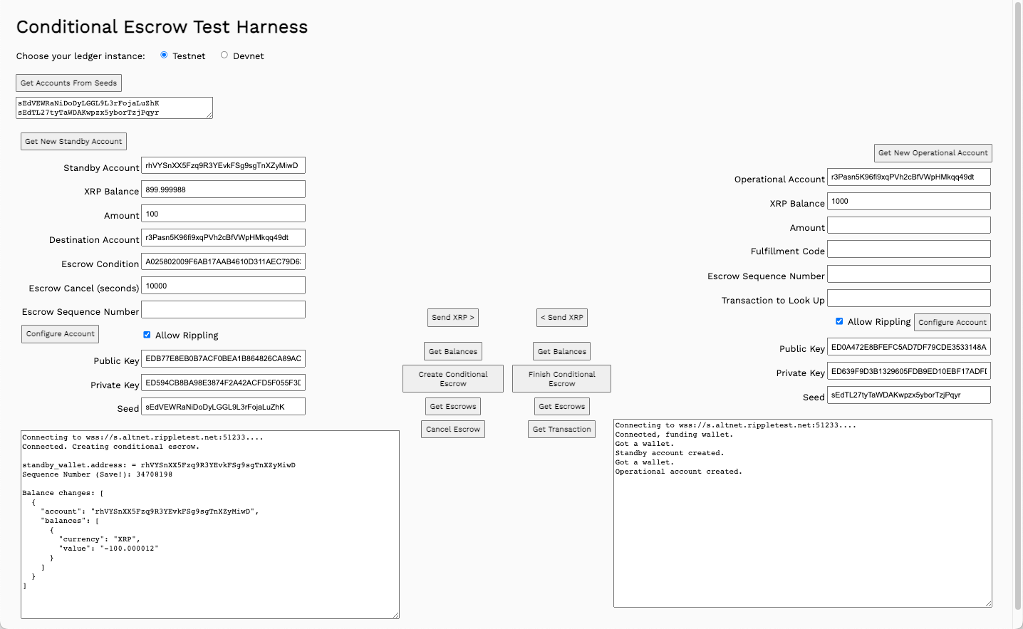 Created Escrow Transaction