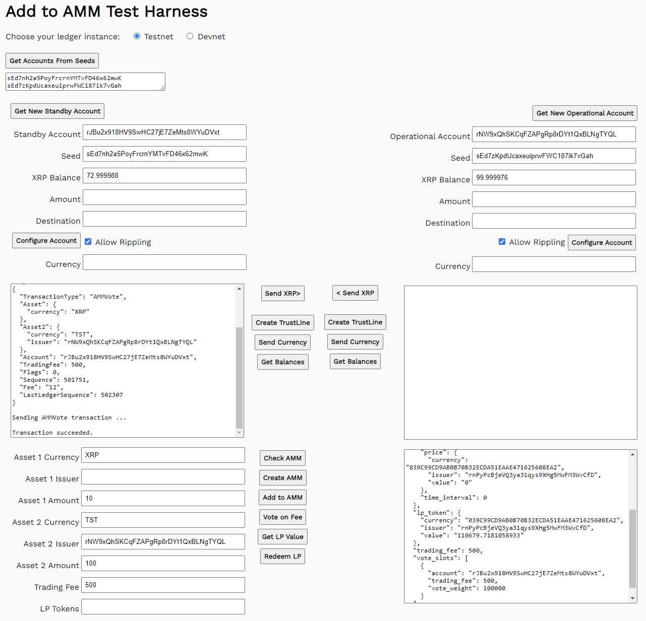 Vote on trading fees results
