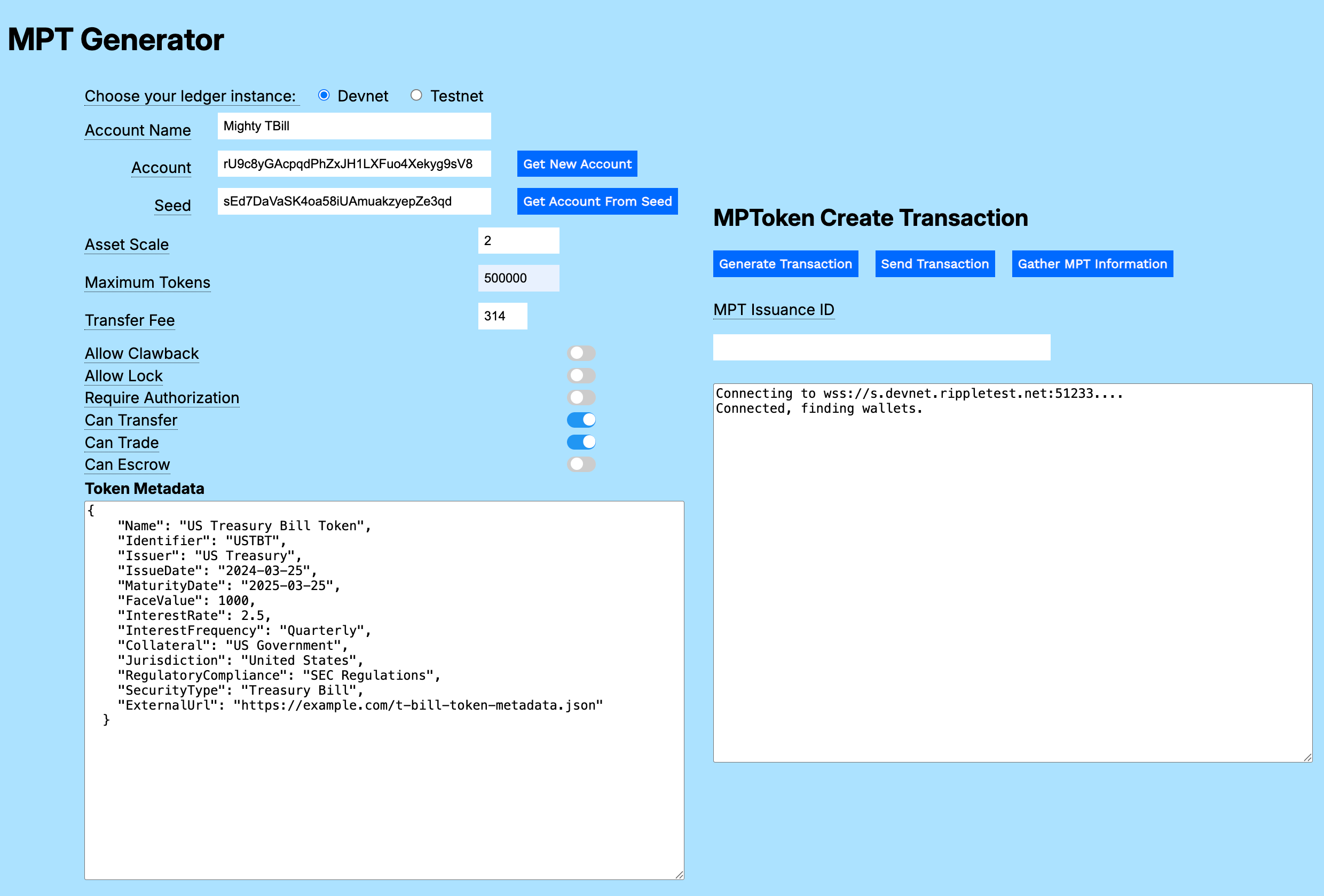 MPT Generator Example