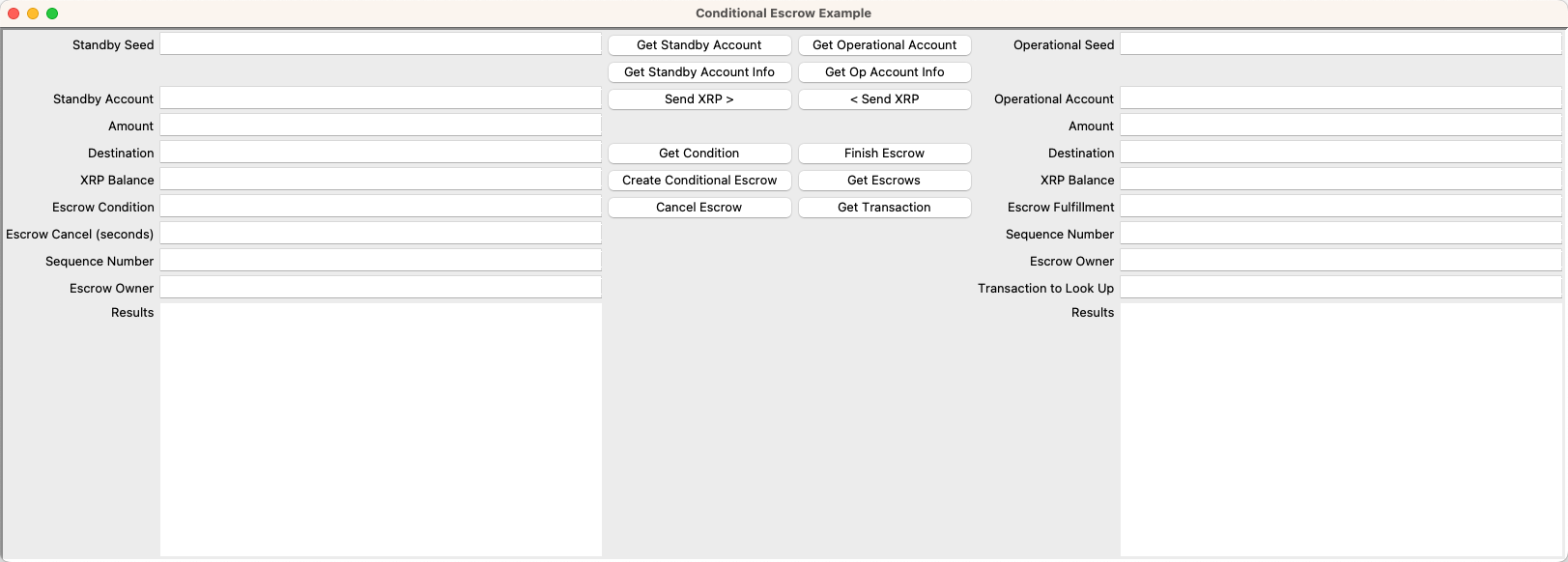 Conditional Escrow Tester Form