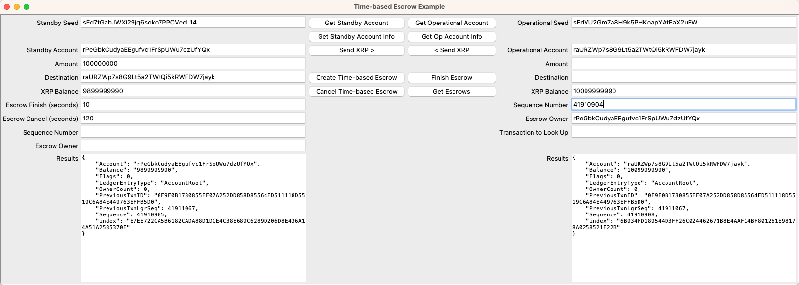Completed Escrow Transaction