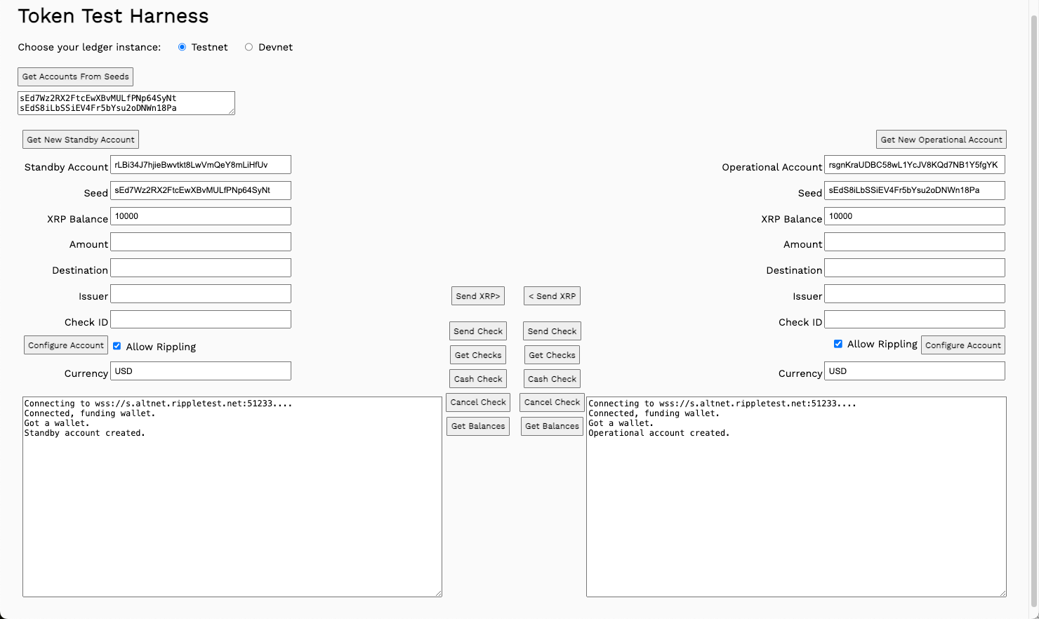 Form with New Accounts