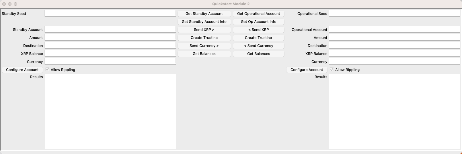 Test harness with currency transfer