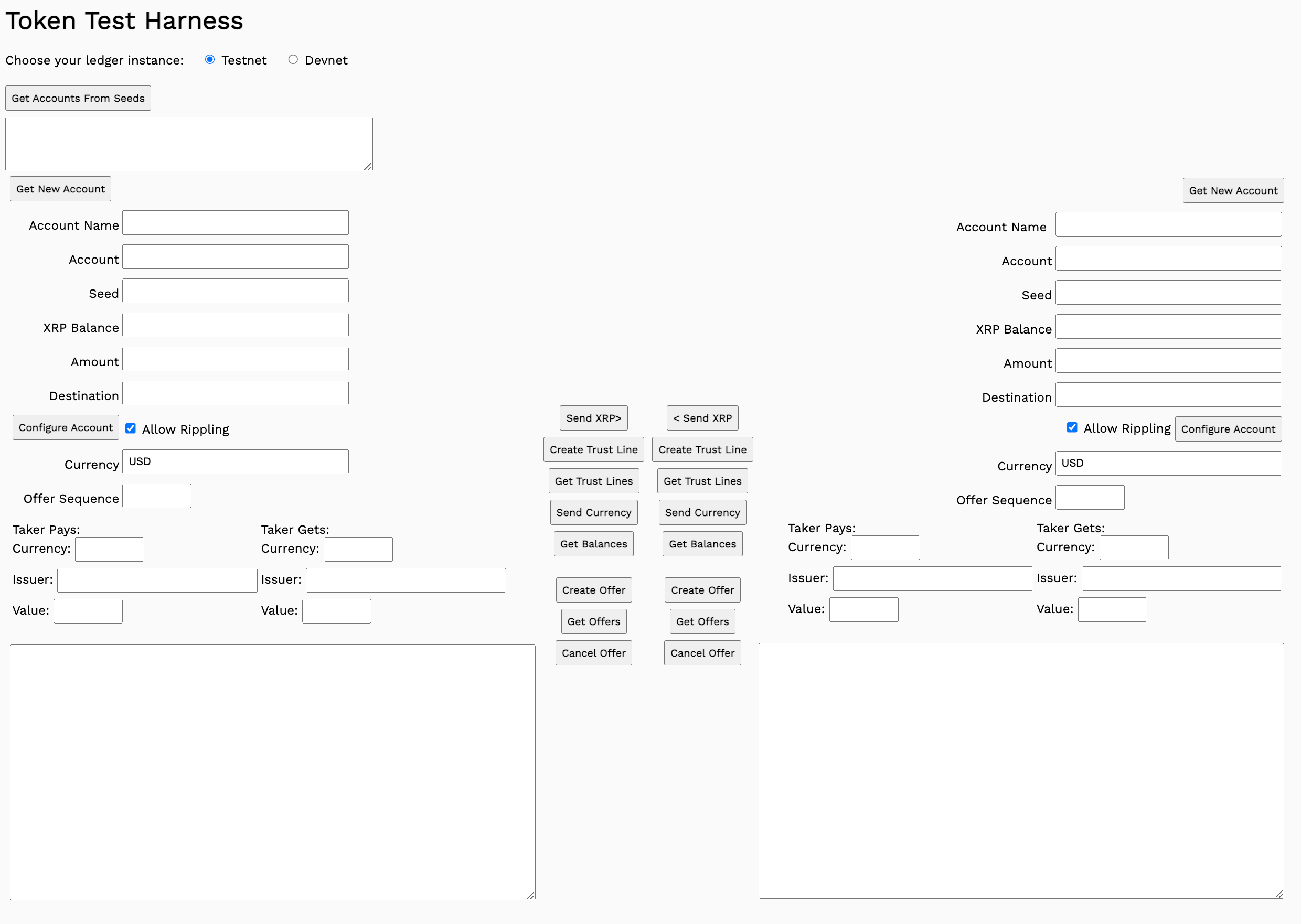 Offer Create Token Test Harness