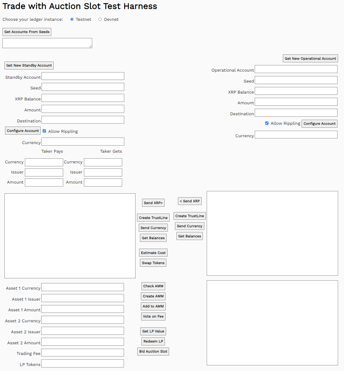 Trade with Auction Slot Test Harness