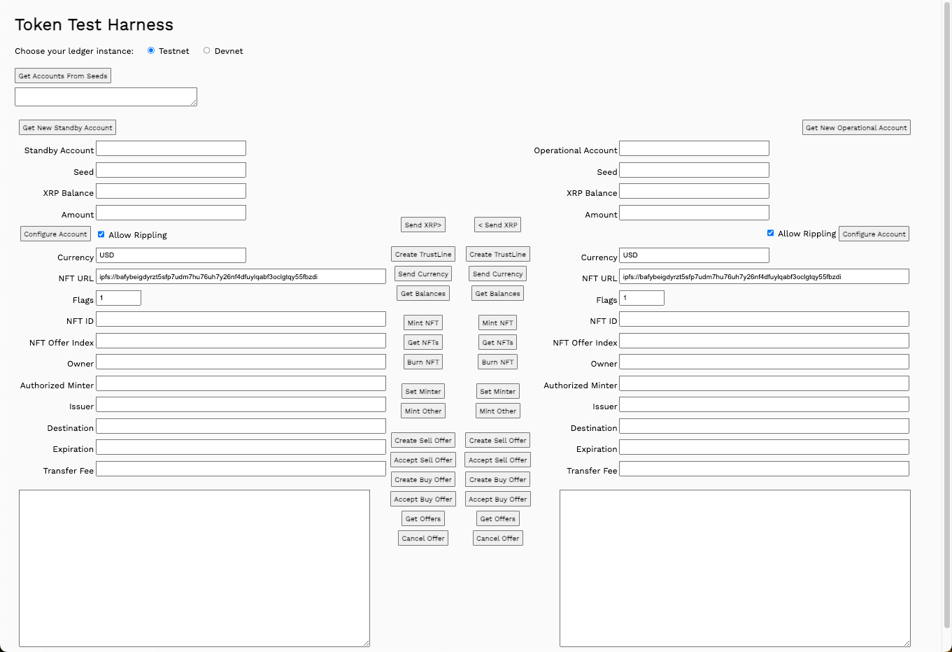 Token Test Harness