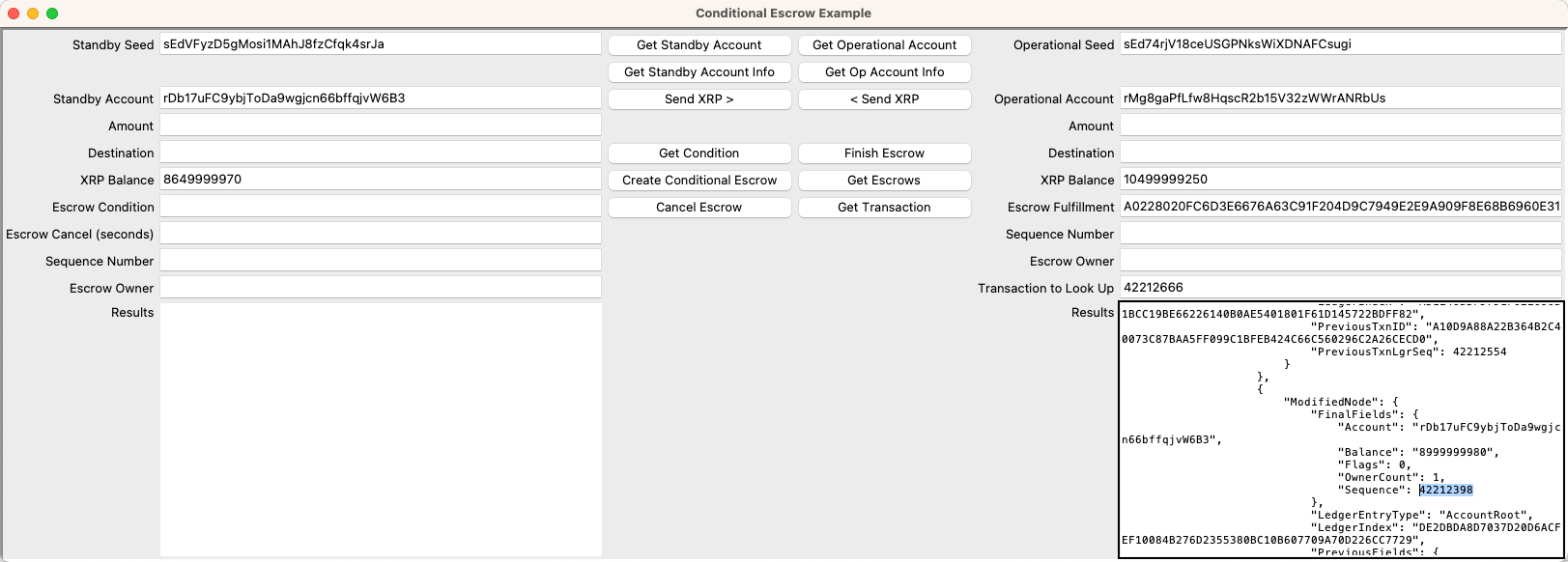 Sequence number in results