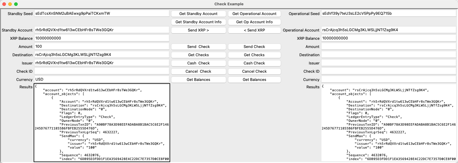 Get Checks with index highlighted
