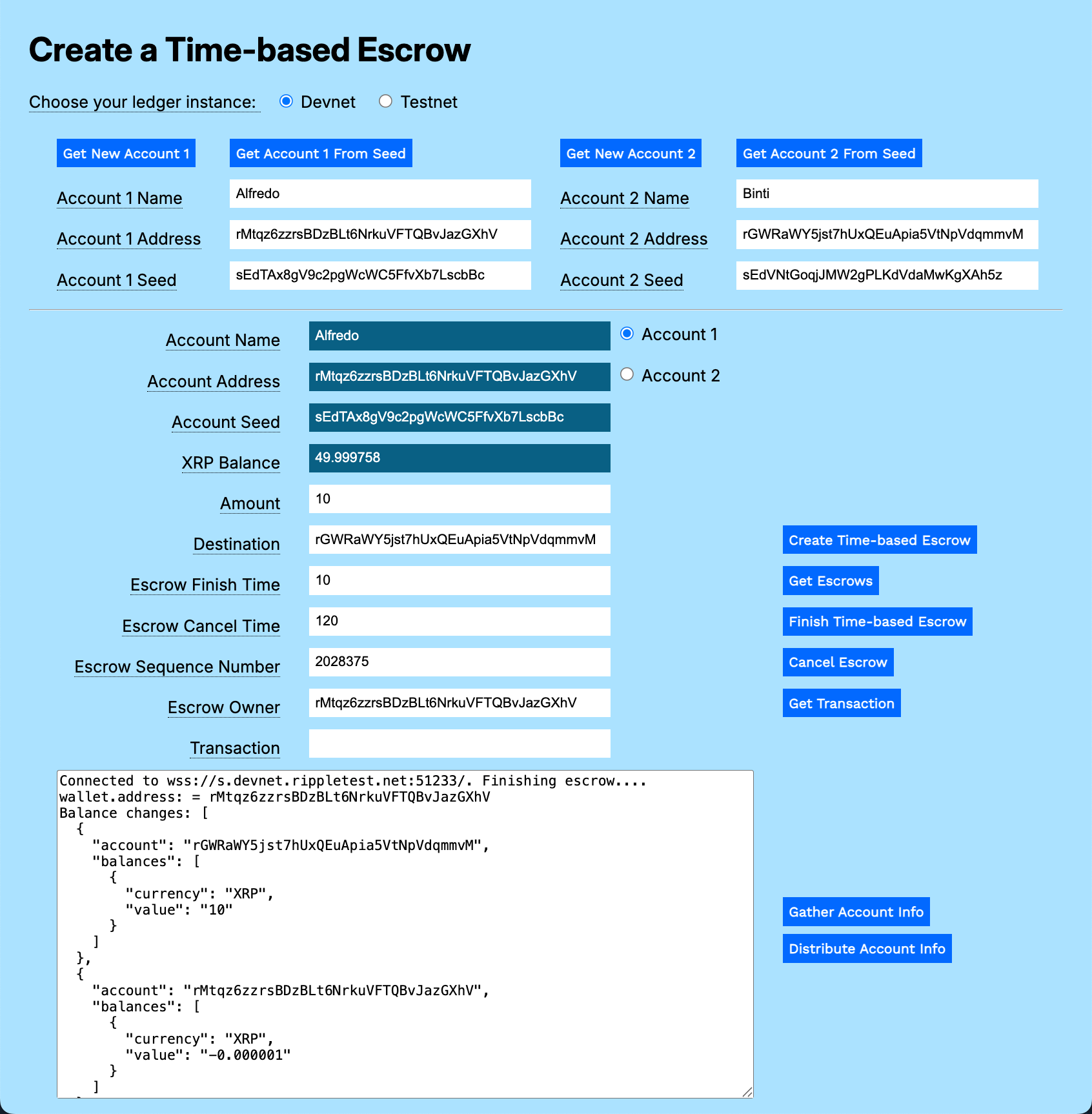 Completed Escrow Transaction